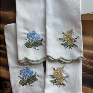 Embroidered Floral Napkins